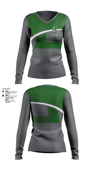 Womens Long Sleeve Vneck Shirt, Lundev, , Teamtime, Team time, sublimation, custom sports apparel, team uniforms, spirit wear, spiritwear, sports uniforms, custom shirts, team store, custom team store, fundraiser sports, apparel fundraiser