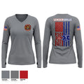 Sandersville fire and rescue Women's Long Sleeve V-neck Shirt - 1