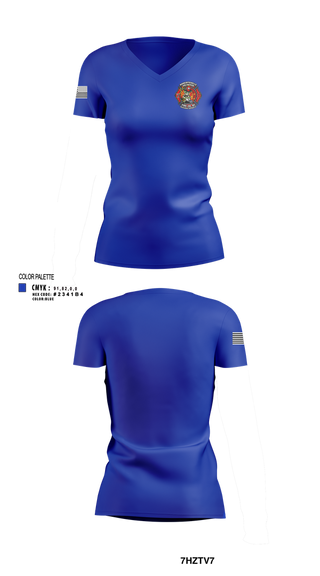 Womens Short Sleeve Vneck Shirt, Robertsville Fire, Fire Department, Teamtime, Team time, sublimation, custom sports apparel, team uniforms, spirit wear, spiritwear, sports uniforms, custom shirts, team store, custom team store, fundraiser sports, apparel fundraiser