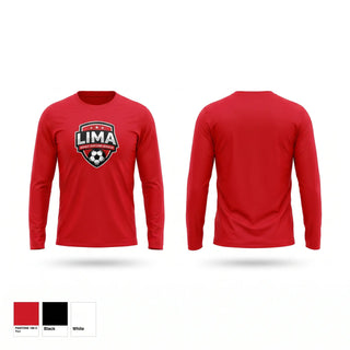 Long Sleeve Performance Shirt, Lima Area Adult Soccer, Men's Soccer, Teamtime, Team time, sublimation, custom sports apparel, team uniforms, spirit wear, spiritwear, sports uniforms, custom shirts, team store, custom team store, fundraiser sports, apparel fundraiser