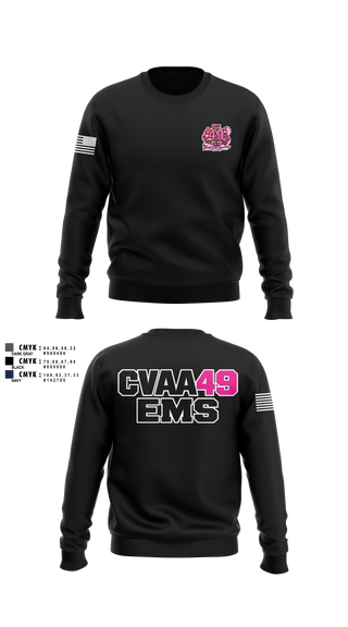 Crew Neck Sweatshirt, Coudersport Ems, EMS/EMT, Teamtime, Team time, sublimation, custom sports apparel, team uniforms, spirit wear, spiritwear, sports uniforms, custom shirts, team store, custom team store, fundraiser sports, apparel fundraiser