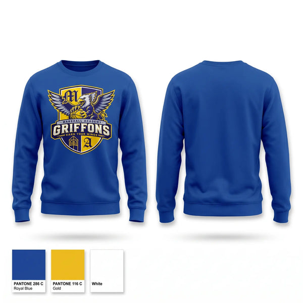 Crew Neck Sweatshirt, Marshall Academy Basketball, Men's Basketball, Teamtime, Team time, sublimation, custom sports apparel, team uniforms, spirit wear, spiritwear, sports uniforms, custom shirts, team store, custom team store, fundraiser sports, apparel fundraiser