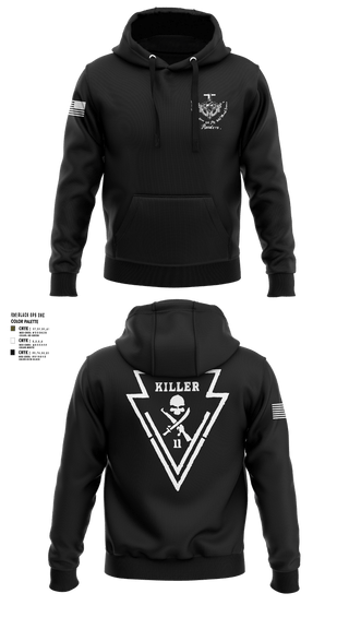 Hoodie, Killer Troop 1st PLT, , Teamtime, Team time, sublimation, custom sports apparel, team uniforms, spirit wear, spiritwear, sports uniforms, custom shirts, team store, custom team store, fundraiser sports, apparel fundraiser