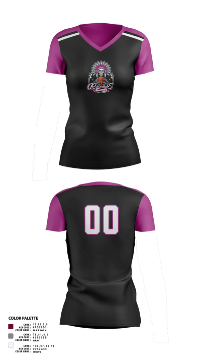 Rosedale Tribe Women's Short Sleeve V-neck Shirt - 3