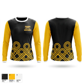 Long Sleeve Performance Shirt, Prairie Mustangs, Men's Basketball, Teamtime, Team time, sublimation, custom sports apparel, team uniforms, spirit wear, spiritwear, sports uniforms, custom shirts, team store, custom team store, fundraiser sports, apparel fundraiser