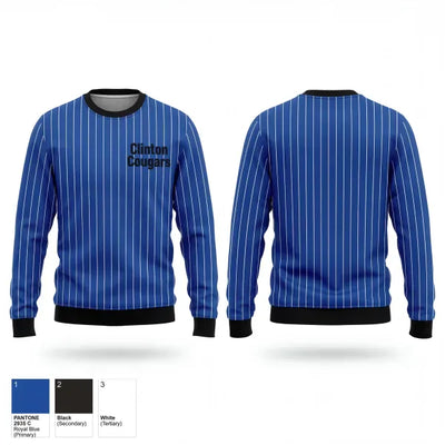Clinton Cougars 84876273 Crew Neck Sweatshirt - 1