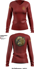 NIRT 4083324 Women's Long Sleeve V-neck Shirt - 19