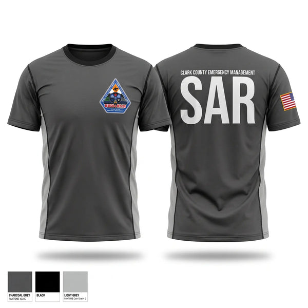 Old School Cotton Feel Shirt, Clark County Search and Rescue, Police, Teamtime, Team time, sublimation, custom sports apparel, team uniforms, spirit wear, spiritwear, sports uniforms, custom shirts, team store, custom team store, fundraiser sports, apparel fundraiser