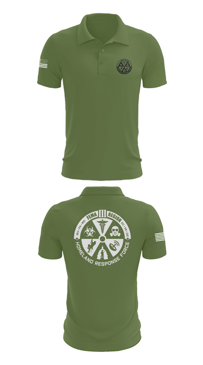 Region 3 Homeland Response Force 34212172 Short Sleeve Performance Polo - 47