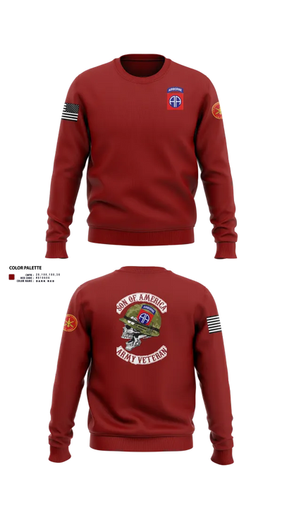 82d ABN DIV 72745716 Crew Neck Sweatshirt - 101