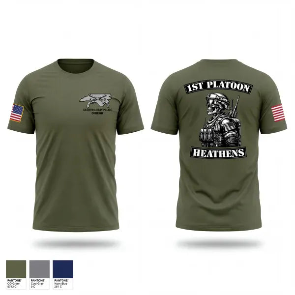 Old School Cotton Feel Shirt, 514th MP CO, Army, Teamtime, Team time, sublimation, custom sports apparel, team uniforms, spirit wear, spiritwear, sports uniforms, custom shirts, team store, custom team store, fundraiser sports, apparel fundraiser