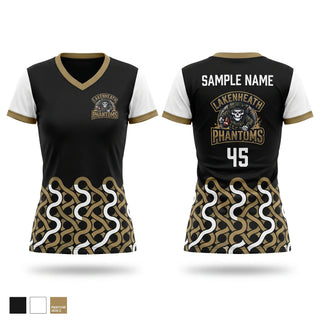 Womens Short Sleeve Vneck Shirt, Lakenheath Phantoms, Men's Soccer, Teamtime, Team time, sublimation, custom sports apparel, team uniforms, spirit wear, spiritwear, sports uniforms, custom shirts, team store, custom team store, fundraiser sports, apparel fundraiser