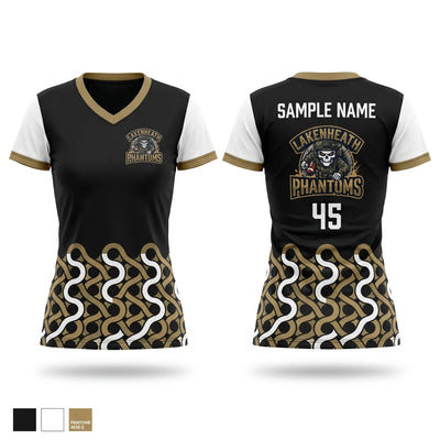 Lakenheath Phantoms Women's Short Sleeve V-neck Shirt - 1