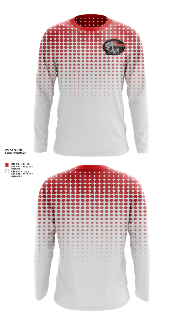 Long Sleeve Performance Shirt, Glen oaks, Track & Field, Teamtime, Team time, sublimation, custom sports apparel, team uniforms, spirit wear, spiritwear, sports uniforms, custom shirts, team store, custom team store, fundraiser sports, apparel fundraiser