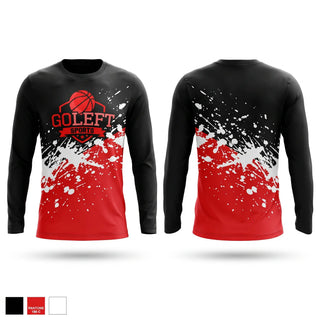 Long Sleeve Performance Shirt, Go Left Sports, Men's Basketball, Teamtime, Team time, sublimation, custom sports apparel, team uniforms, spirit wear, spiritwear, sports uniforms, custom shirts, team store, custom team store, fundraiser sports, apparel fundraiser