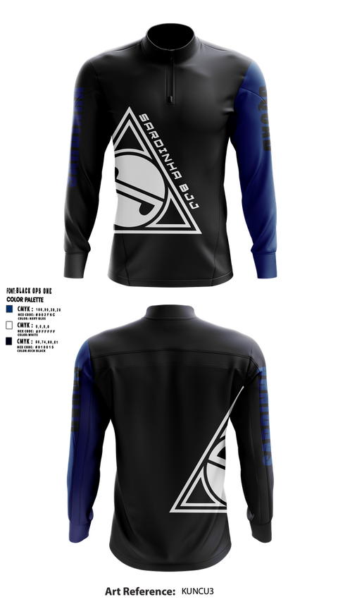 Quarter Zip Jacket, SardinhaBJJ, , Teamtime, Team time, sublimation, custom sports apparel, team uniforms, spirit wear, spiritwear, sports uniforms, custom shirts, team store, custom team store, fundraiser sports, apparel fundraiser
