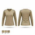 ftwest 97970043 Women's Long Sleeve V-neck Shirt - 1