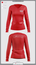North Attleborough High School Cheer 88392583 Women's Long Sleeve V-neck Shirt - 3 (1)