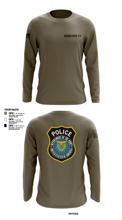 CLASS 006-25 45118207 Long Sleeve Performance Shirt 103