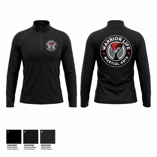 Quarter Zip Jacket, Warrior Life Martial Arts, Wrestling, Teamtime, Team time, sublimation, custom sports apparel, team uniforms, spirit wear, spiritwear, sports uniforms, custom shirts, team store, custom team store, fundraiser sports, apparel fundraiser