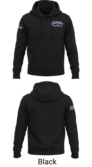 Hoodie, Blue Thunder, Track & Field, Teamtime, Team time, sublimation, custom sports apparel, team uniforms, spirit wear, spiritwear, sports uniforms, custom shirts, team store, custom team store, fundraiser sports, apparel fundraiser