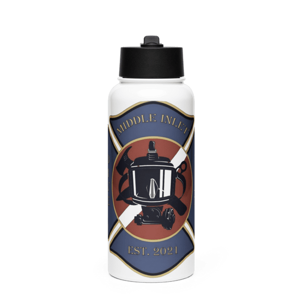 Middle Inlet dive team 36198807 Stainless Steel Water Bottle with a Straw Lid