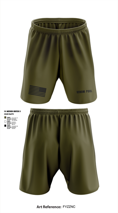 Venom Pool 58495757 Athletic Shorts With Pockets - 1