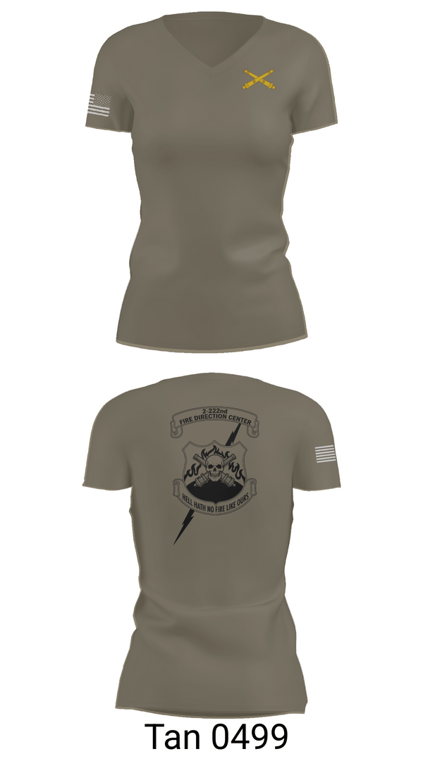 Womens Short Sleeve Vneck Shirt, 2-222 FA, Army, Teamtime, Team time, sublimation, custom sports apparel, team uniforms, spirit wear, spiritwear, sports uniforms, custom shirts, team store, custom team store, fundraiser sports, apparel fundraiser