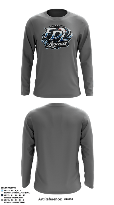 Fort Dodge Legends 73509393 Long Sleeve Performance Shirt 7