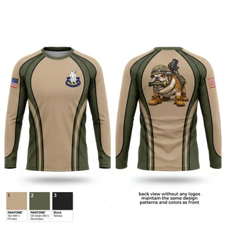 Long Sleeve Performance Shirt, C-co 4-31 INF Mortar Section, Army, Teamtime, Team time, sublimation, custom sports apparel, team uniforms, spirit wear, spiritwear, sports uniforms, custom shirts, team store, custom team store, fundraiser sports, apparel fundraiser