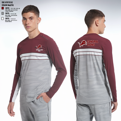 Central  Lions 90105846 Long Sleeve Performance Shirt 2