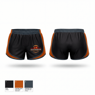 Track Shorts, Iron mountain outlaws, Wrestling, Teamtime, Team time, sublimation, custom sports apparel, team uniforms, spirit wear, spiritwear, sports uniforms, custom shirts, team store, custom team store, fundraiser sports, apparel fundraiser