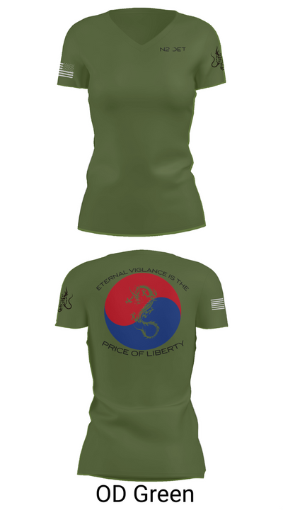 CNFK DET CHINHAE 74281710 Women's Short Sleeve V-neck Shirt - 46