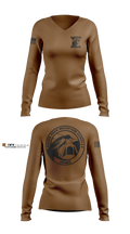 114th signal battalion Women's Long Sleeve V-neck Shirt - 6