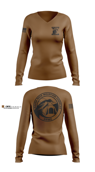 Womens Long Sleeve Vneck Shirt, 114th signal battalion, Army, Teamtime, Team time, sublimation, custom sports apparel, team uniforms, spirit wear, spiritwear, sports uniforms, custom shirts, team store, custom team store, fundraiser sports, apparel fundraiser