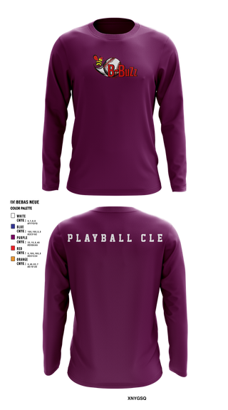 Long Sleeve Performance Shirt, B Buzz Baseball League, Baseball, Teamtime, Team time, sublimation, custom sports apparel, team uniforms, spirit wear, spiritwear, sports uniforms, custom shirts, team store, custom team store, fundraiser sports, apparel fundraiser