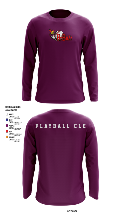 B Buzz Baseball League 75019054 Long Sleeve Performance Shirt 5