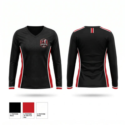Los Coyotes Women's Long Sleeve V-neck Shirt - 1