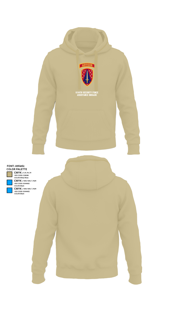 Hoodie, 6/54th Security Force Assistance Brigade, , Teamtime, Team time, sublimation, custom sports apparel, team uniforms, spirit wear, spiritwear, sports uniforms, custom shirts, team store, custom team store, fundraiser sports, apparel fundraiser