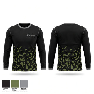 Long Sleeve Performance Shirt, The Farm, Baseball, Teamtime, Team time, sublimation, custom sports apparel, team uniforms, spirit wear, spiritwear, sports uniforms, custom shirts, team store, custom team store, fundraiser sports, apparel fundraiser