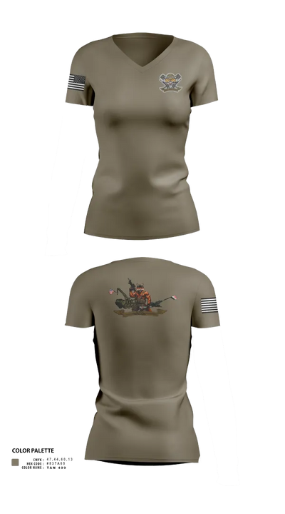 3-6 Fox Co. 82938446 Women's Short Sleeve V-neck Shirt - 22