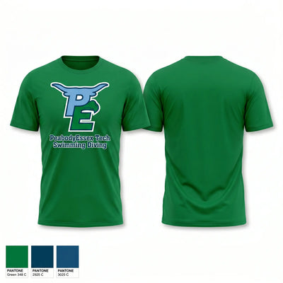 Peabody Veterans Memorial High School Swimming Short Sleeve Performance Shirt - 2