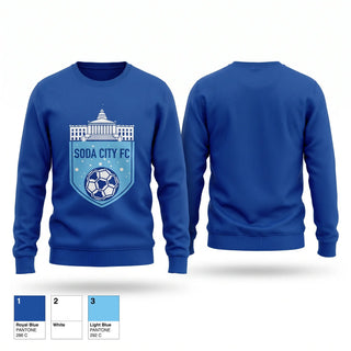 Crew Neck Sweatshirt, Soda City FC, Men's Soccer, Teamtime, Team time, sublimation, custom sports apparel, team uniforms, spirit wear, spiritwear, sports uniforms, custom shirts, team store, custom team store, fundraiser sports, apparel fundraiser