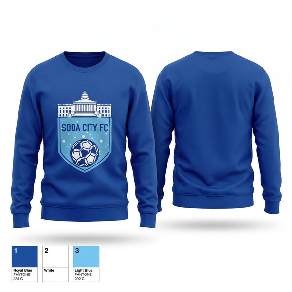 Crew Neck Sweatshirt, Soda City FC, Men's Soccer, Teamtime, Team time, sublimation, custom sports apparel, team uniforms, spirit wear, spiritwear, sports uniforms, custom shirts, team store, custom team store, fundraiser sports, apparel fundraiser