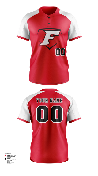 Two Button Softball Jersey, Cap City Force - Gray, Softball, Teamtime, Team time, sublimation, custom sports apparel, team uniforms, spirit wear, spiritwear, sports uniforms, custom shirts, team store, custom team store, fundraiser sports, apparel fundraiser
