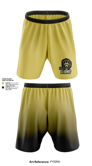 Athletic Shorts With Pockets, Gt lions, , Teamtime, Team time, sublimation, custom sports apparel, team uniforms, spirit wear, spiritwear, sports uniforms, custom shirts, team store, custom team store, fundraiser sports, apparel fundraiser