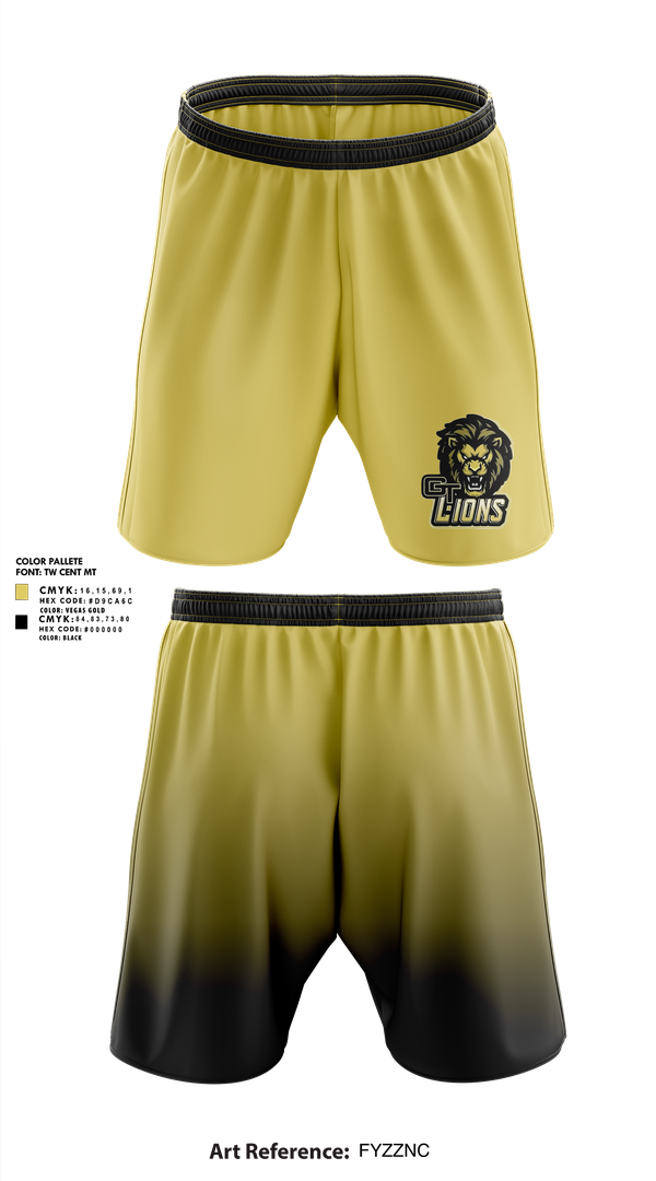 Athletic Shorts With Pockets, Gt lions, , Teamtime, Team time, sublimation, custom sports apparel, team uniforms, spirit wear, spiritwear, sports uniforms, custom shirts, team store, custom team store, fundraiser sports, apparel fundraiser