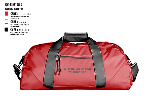 Duffle Bag, F FSB, 5-25 FAR, Army, Teamtime, Team time, sublimation, custom sports apparel, team uniforms, spirit wear, spiritwear, sports uniforms, custom shirts, team store, custom team store, fundraiser sports, apparel fundraiser