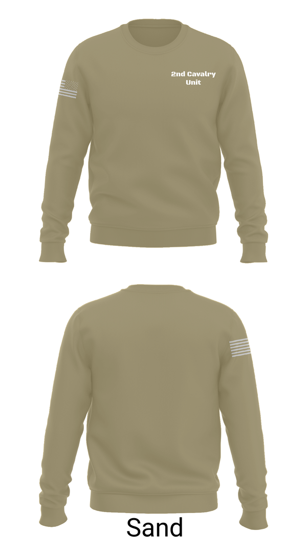 Crew Neck Sweatshirt, 2nd Cavalry Unit, , Teamtime, Team time, sublimation, custom sports apparel, team uniforms, spirit wear, spiritwear, sports uniforms, custom shirts, team store, custom team store, fundraiser sports, apparel fundraiser
