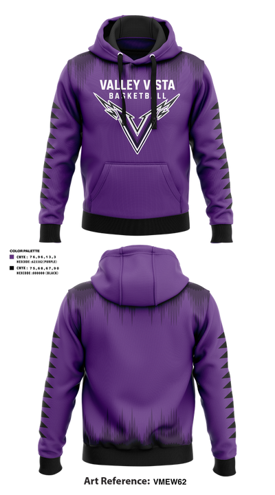 Valley Vista Basketball 15581417 Hoodie - 1